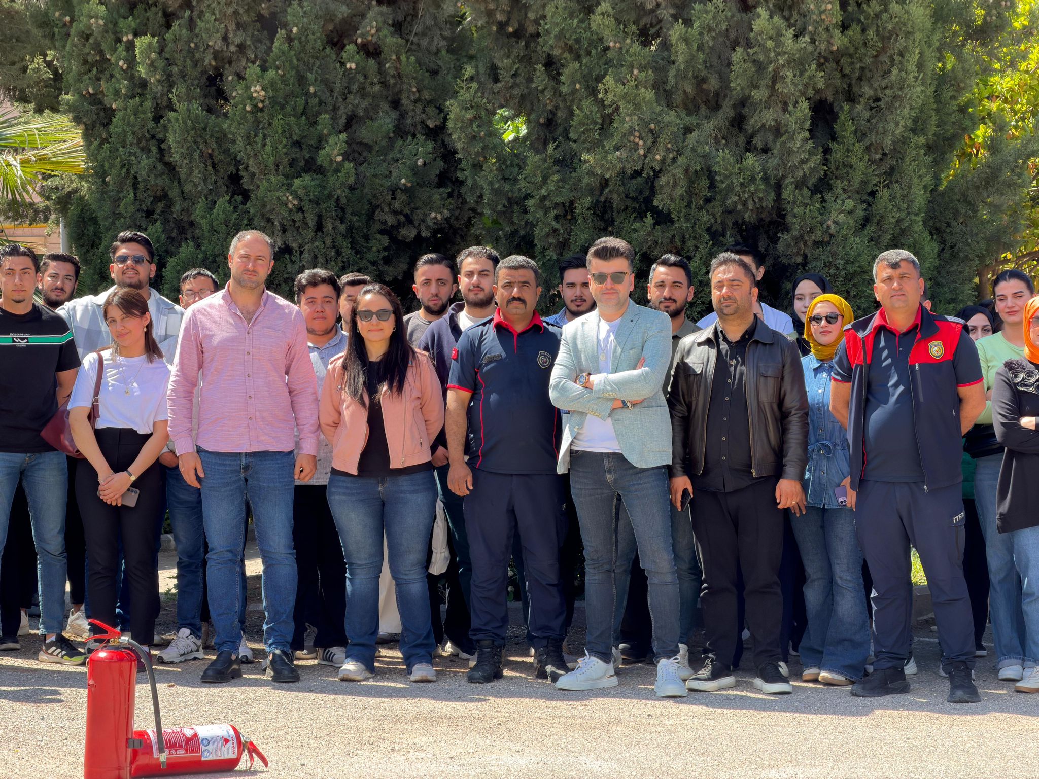 Mülkiyet Koruma ve Güvenlik Bölümü'nde Yangın Güvenliği Eğitimi ve Tatbikatı Gerçekleştirildi.